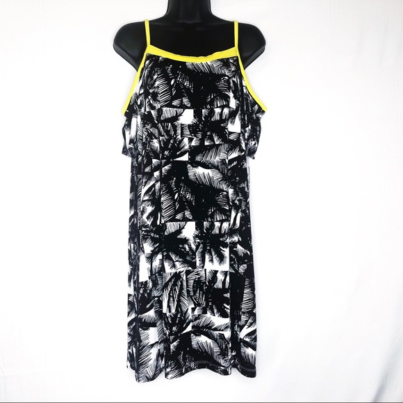 Fabletics cold-shoulder tropical print dress - M - Picture 2 of 4